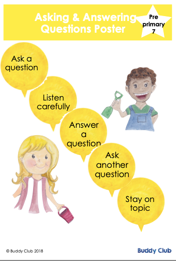 Chit & Chat: PP: 7. Asking & Answering Questions - Poster – Buddy Club